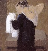 Edouard Vuillard Lady is being scrubbed of Vial oil on canvas